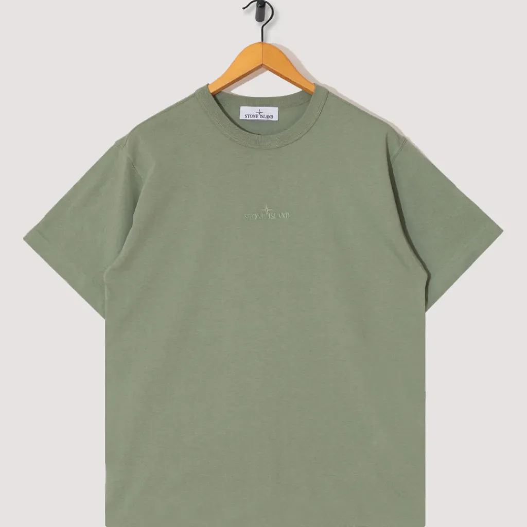 T-Shirts|Stone Island Stitch Logo T-Shirt - Sage (V0055)