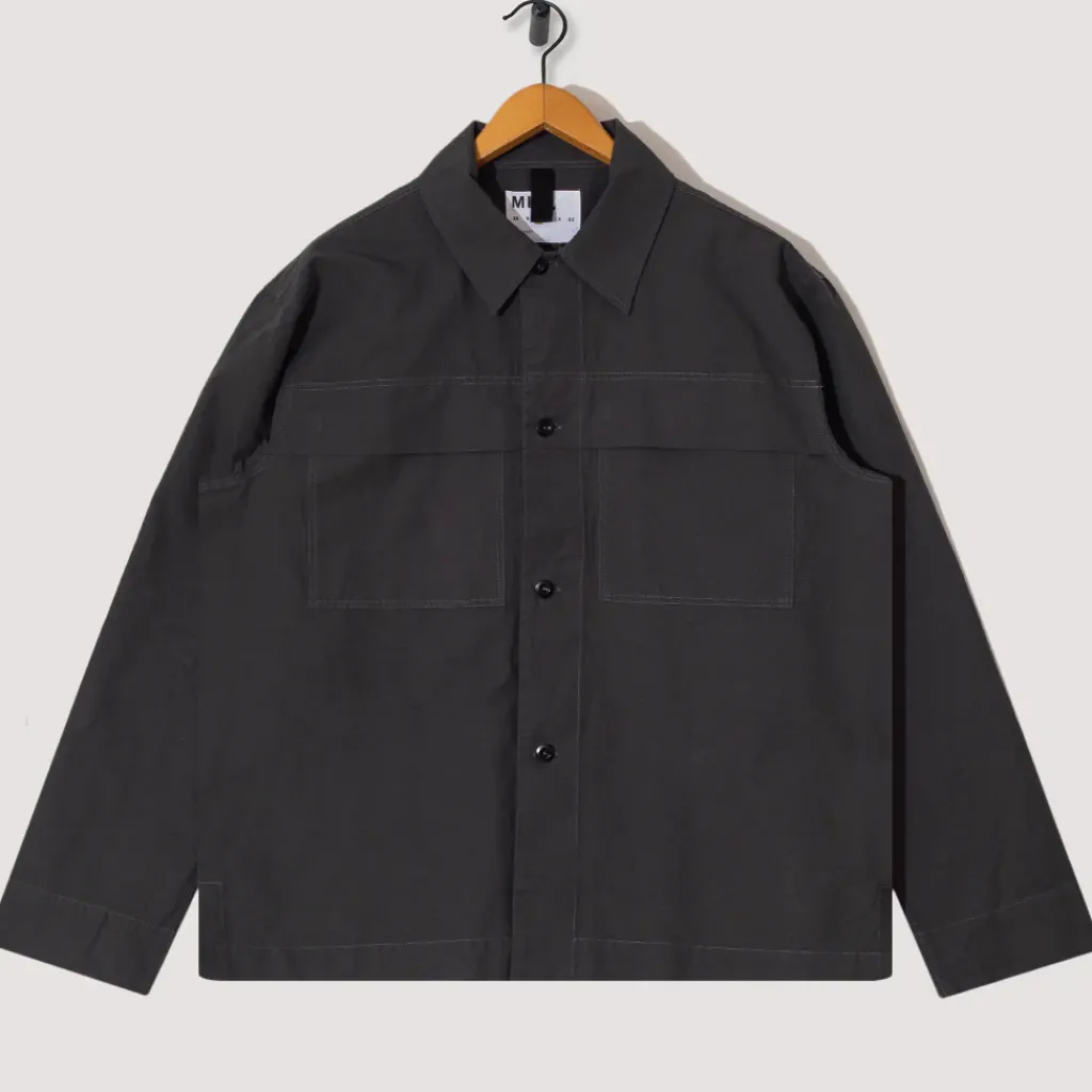 Shirts|MHL By Margaret Howell Storm Flap Shirt - Carbon