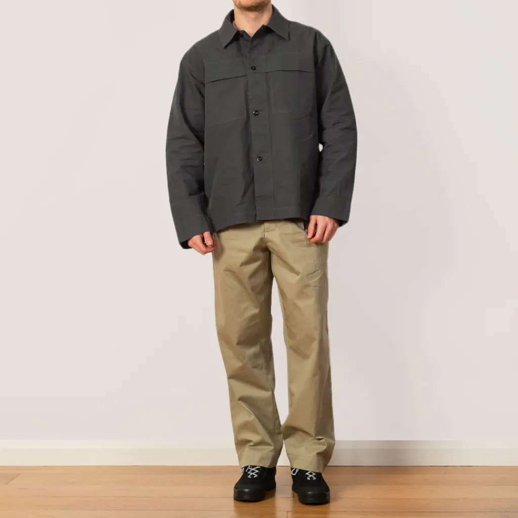 Shirts|MHL By Margaret Howell Storm Flap Shirt - Carbon