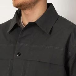 Shirts|MHL By Margaret Howell Storm Flap Shirt - Carbon
