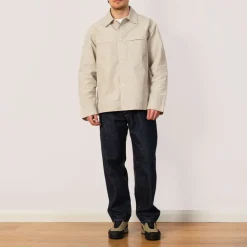 Shirts|MHL By Margaret Howell Storm Flap Shirt - Pale Stone