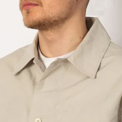 Shirts|MHL By Margaret Howell Storm Flap Shirt - Pale Stone