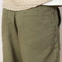 Trousers|OrSlow Summer Fatigue Short - Green