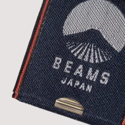 Wallets|Beams Japan Takata Card Case - Navy/White