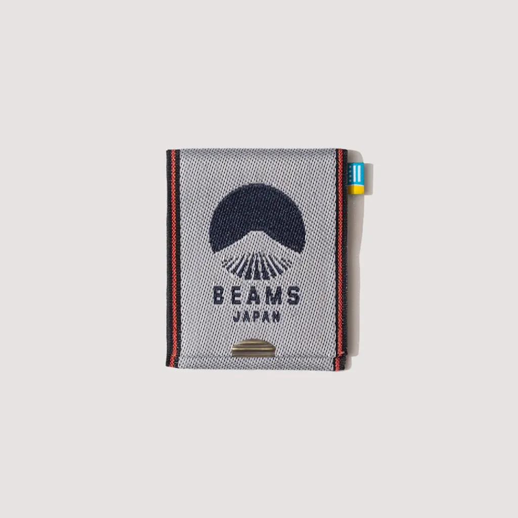Wallets|Beams Japan Takata Card Case - White/Navy
