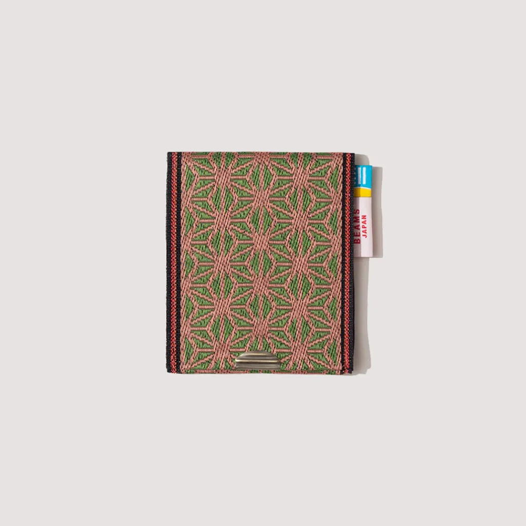 Wallets|Beams Japan Takata Tatami Coin Purse - Pink/Green