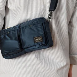 Bags|Porter - Yoshida u0026 Co. Tanker Shoulder Bag - Iron Blue