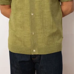 Shirts|NN07 Thor S/S Cardigan 6584 - Evergreen