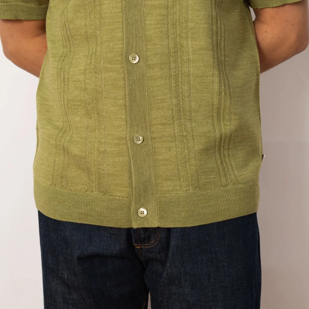 Shirts|NN07 Thor S/S Cardigan 6584 - Evergreen