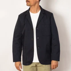 Jackets|Universal Works Three Button Jacket - Navy