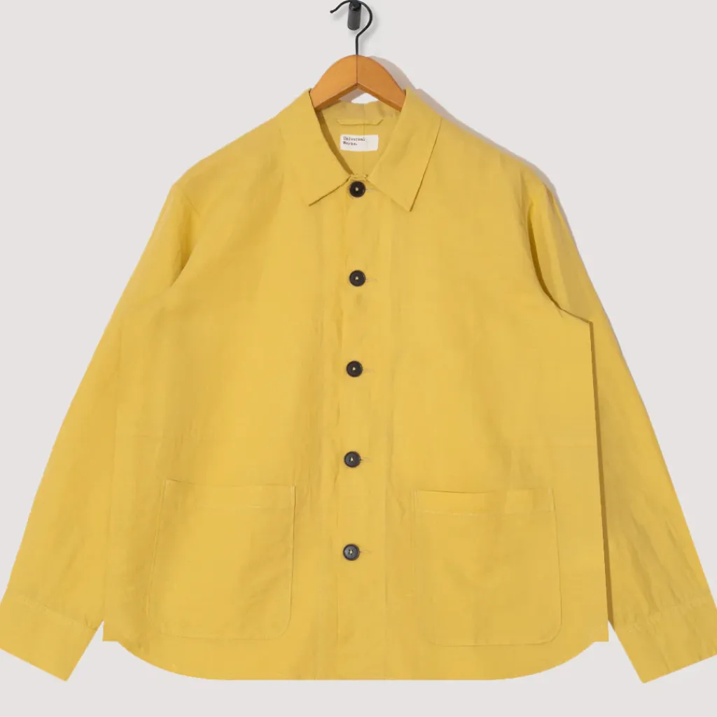 Shirts|Universal Works Travail Shirt - Lemon
