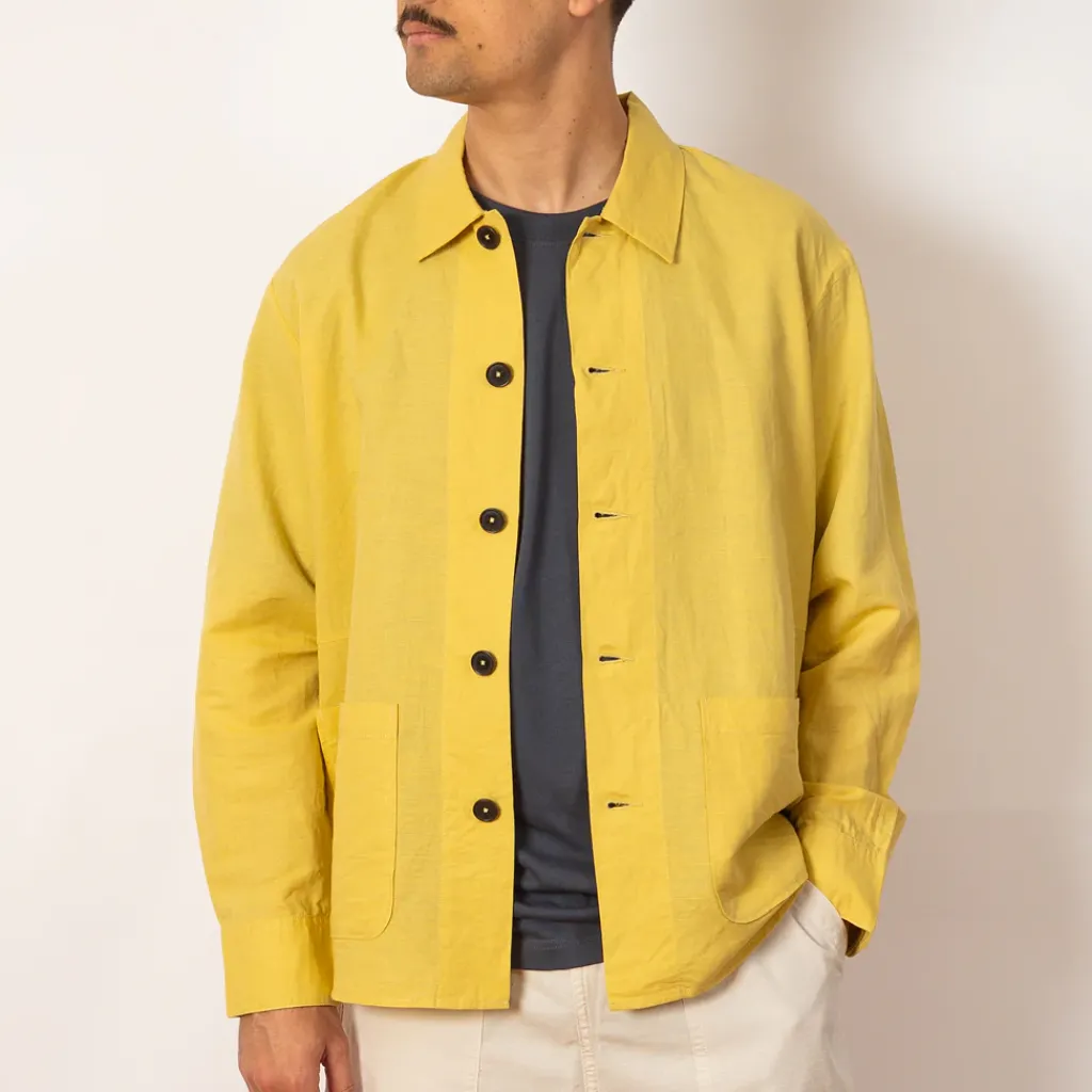 Shirts|Universal Works Travail Shirt - Lemon