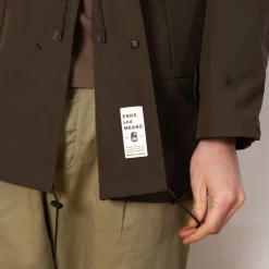 Jackets|Ends and Means Travel Half Parka - African Black