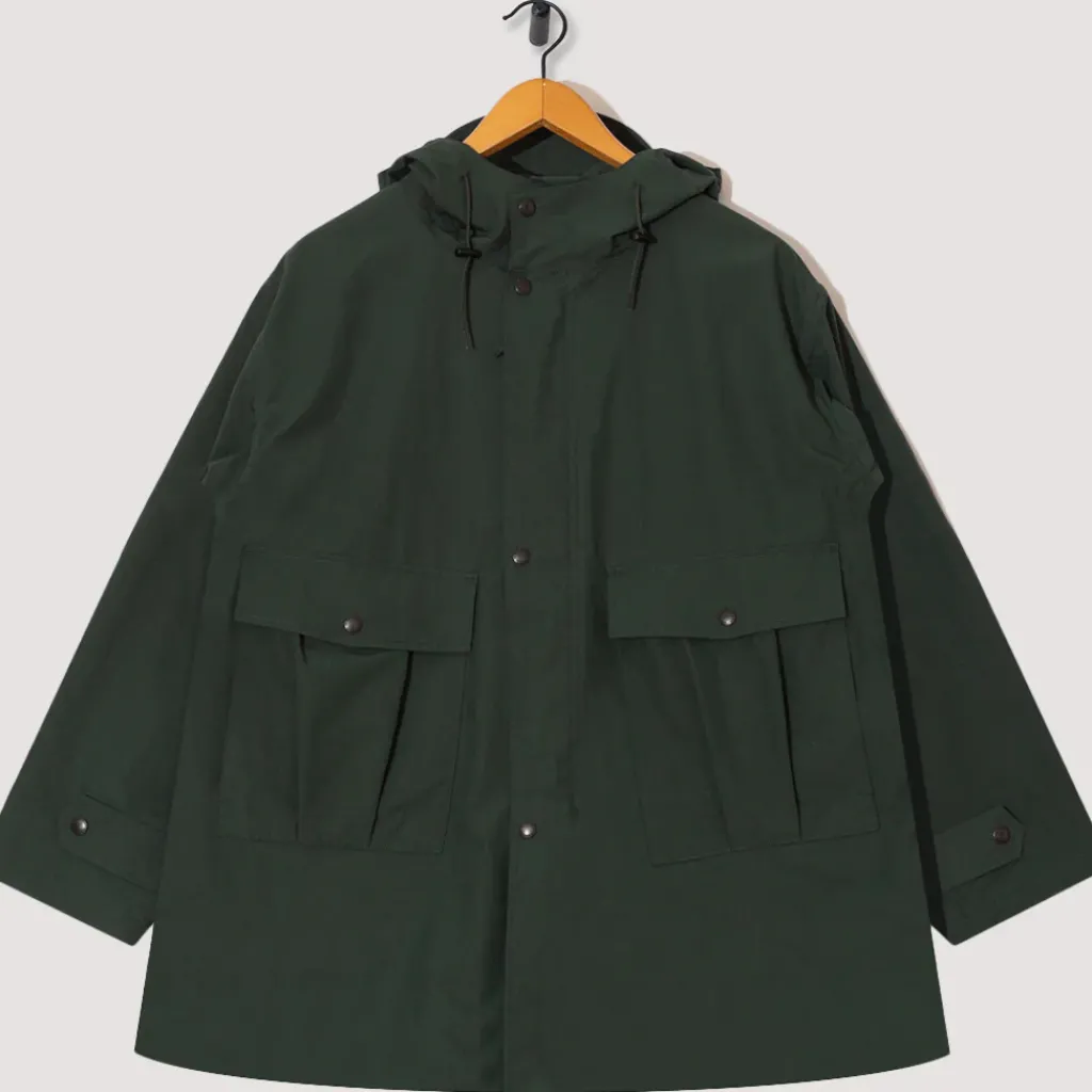 Jackets|Ends and Means Travel Half Parka - Woods Green