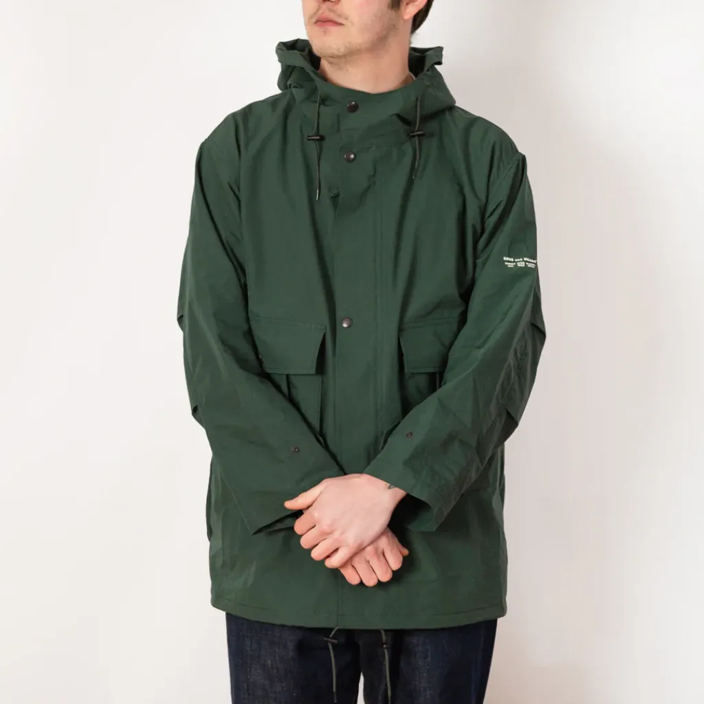 Jackets|Ends and Means Travel Half Parka - Woods Green