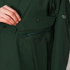 Jackets|Ends and Means Travel Half Parka - Woods Green