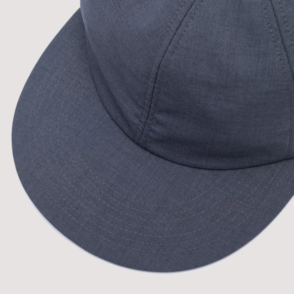 Headwear|Found Feather Tropical Wool 6 Panel Cap - Charcoal