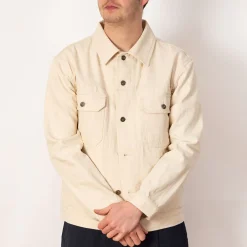 Jackets|Universal Works Trucker Jacket - Ecru