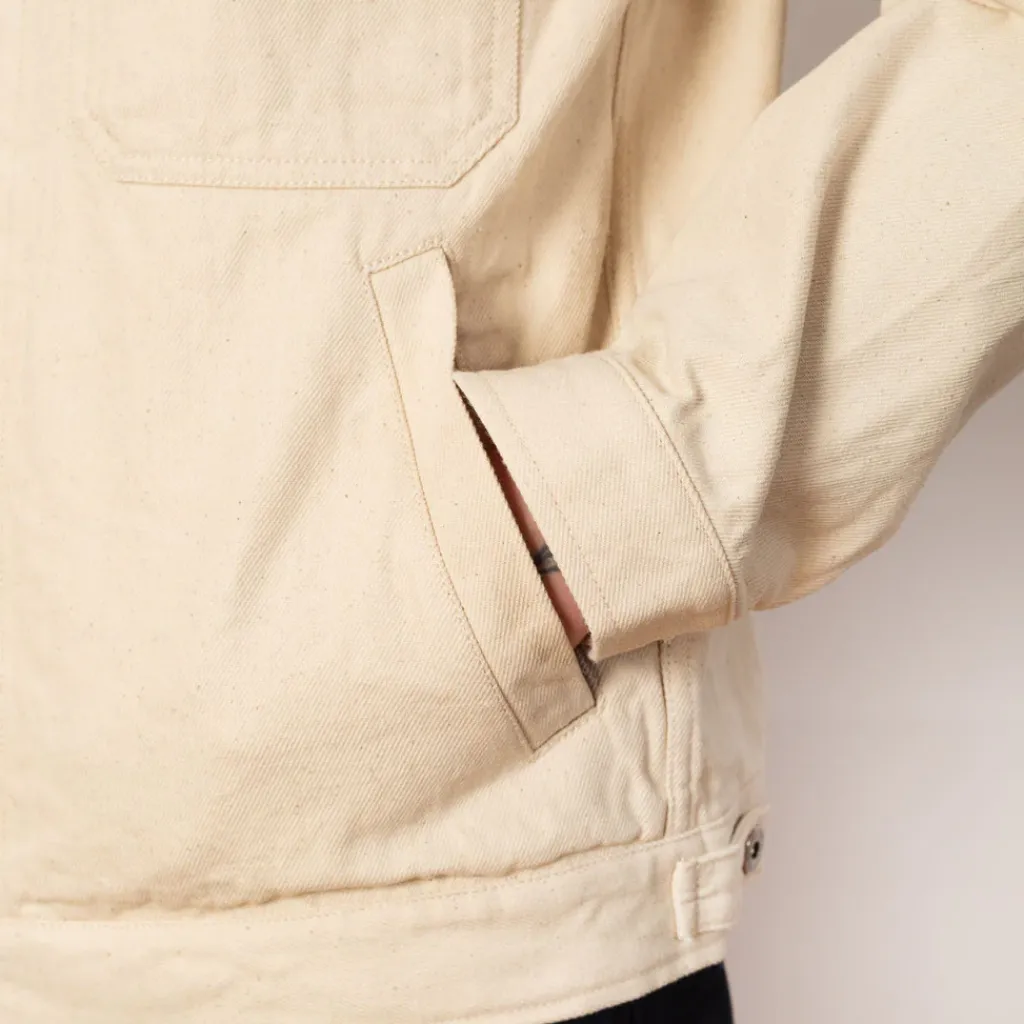 Jackets|Universal Works Trucker Jacket - Ecru