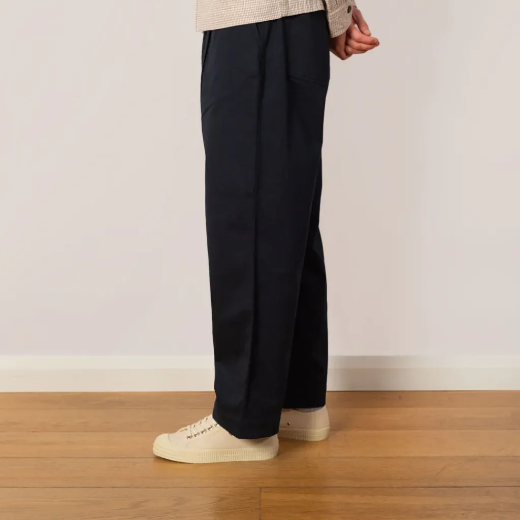 Trousers|Universal Works Twill Duke Pant - Navy