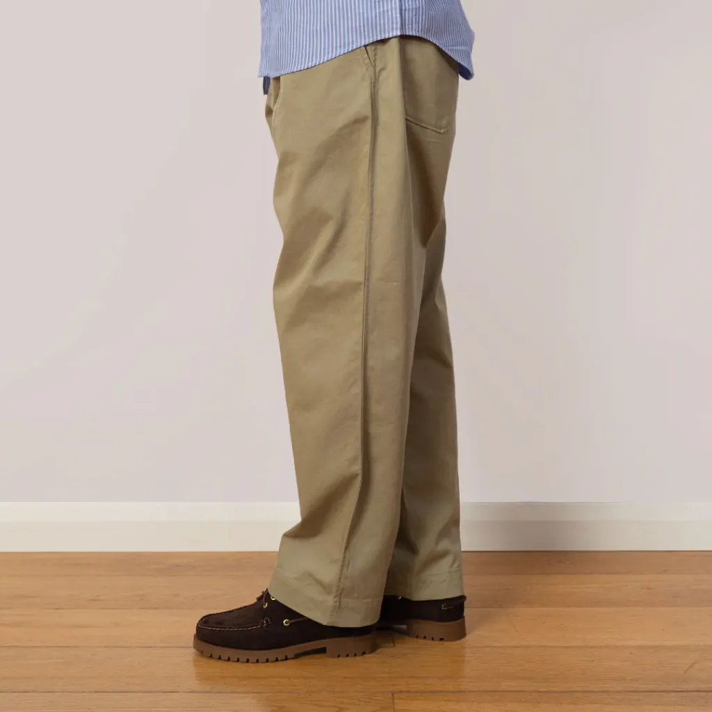 Trousers|Universal Works Twill Duke Pant - Stone