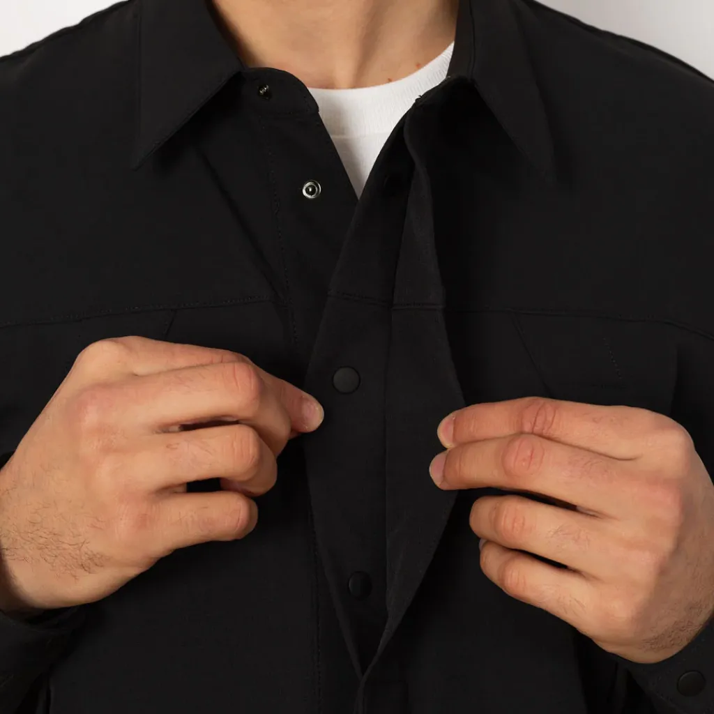 Shirts|Roa Utility Overshirt - Black