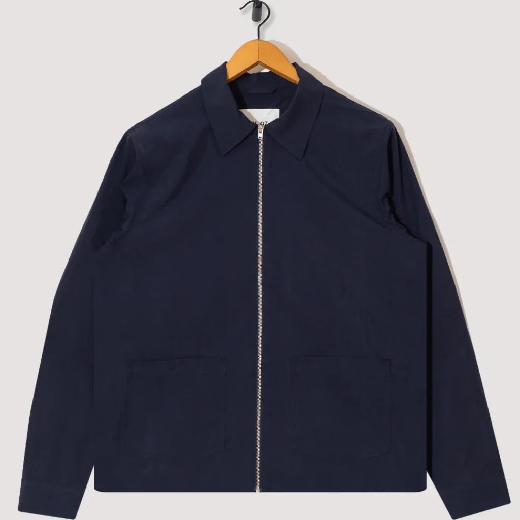 Shirts|NN07 Virgil Zip Shirt 5024 - Navy