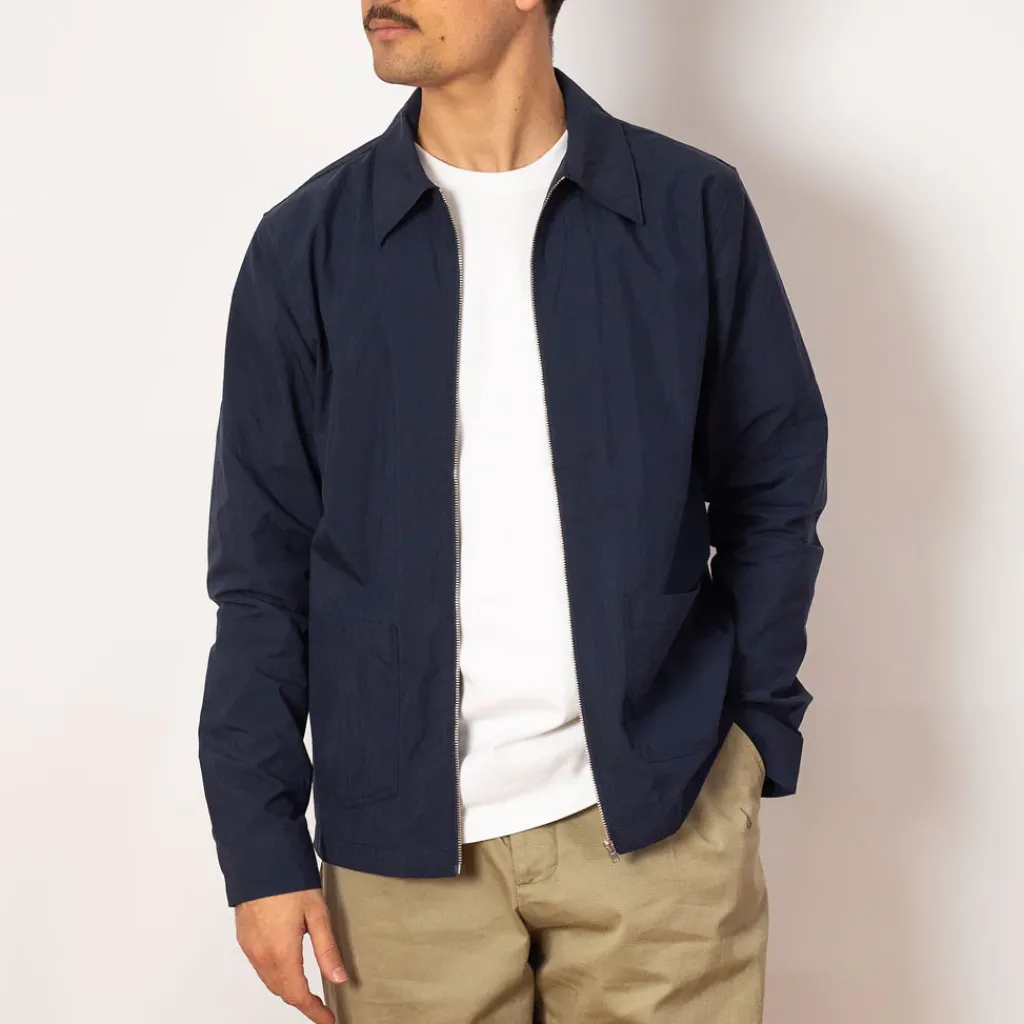 Shirts|NN07 Virgil Zip Shirt 5024 - Navy
