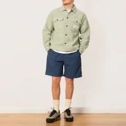 Shirts|Brain Dead Waffle Button Front Shirt - Stone