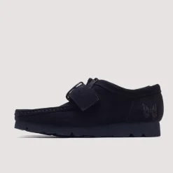 Footwear|Clarks X Needles Wallabee Strap Lo - Black Suede