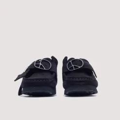 Footwear|Clarks X Needles Wallabee Strap Lo - Black Suede
