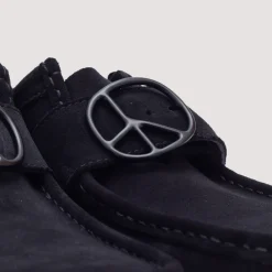 Footwear|Clarks X Needles Wallabee Strap Lo - Black Suede