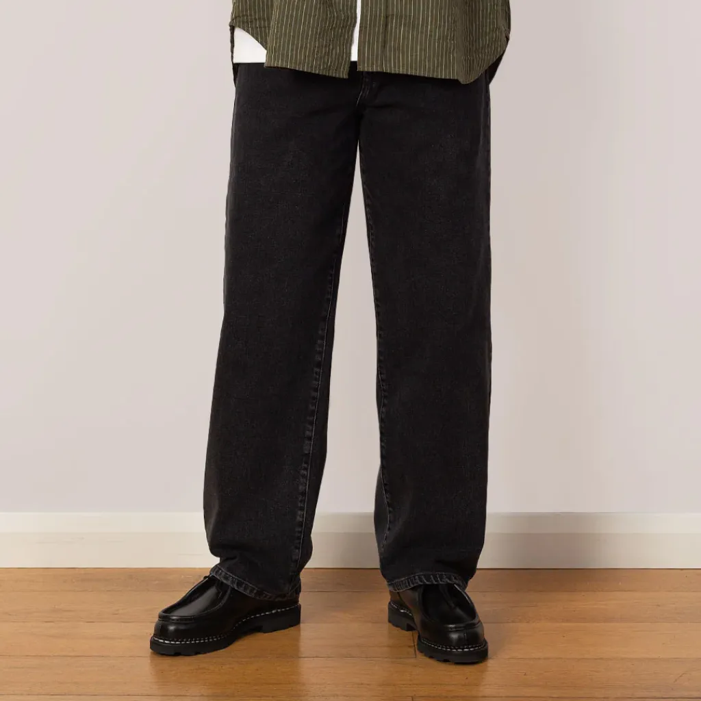 Jeans|Stan Ray Wide 5 Jean - Washed Black Denim