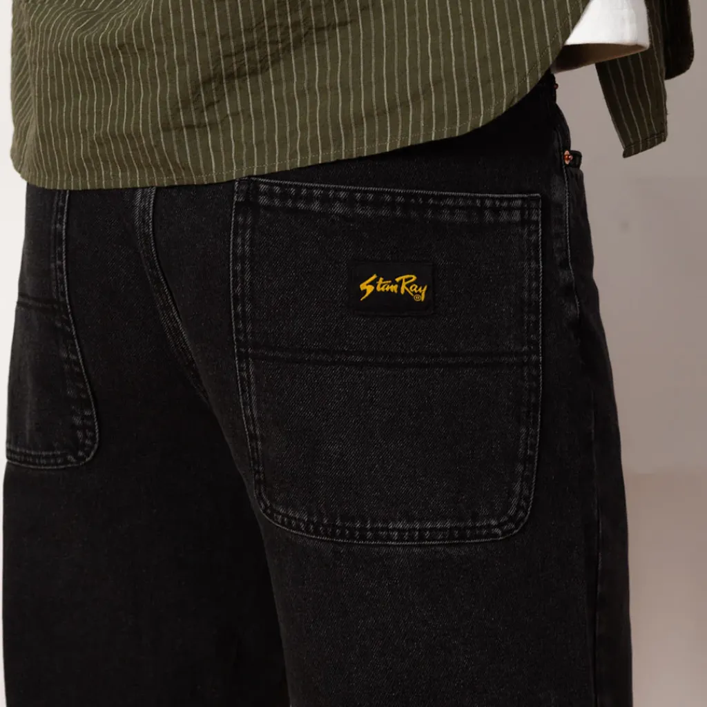 Jeans|Stan Ray Wide 5 Jean - Washed Black Denim