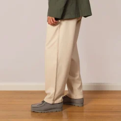 Trousers|Folk Wide Fit Trouser - Pumice Herringbone