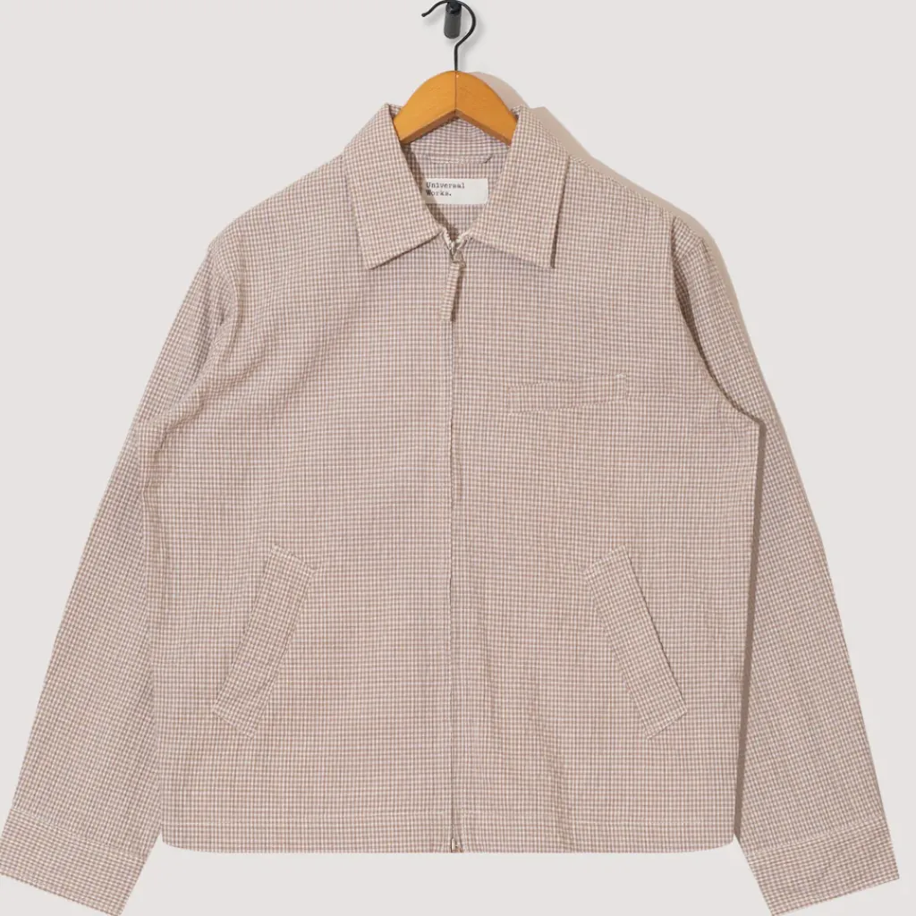 Jackets|Universal Works Windcheater Jacket - Ecru/Sand