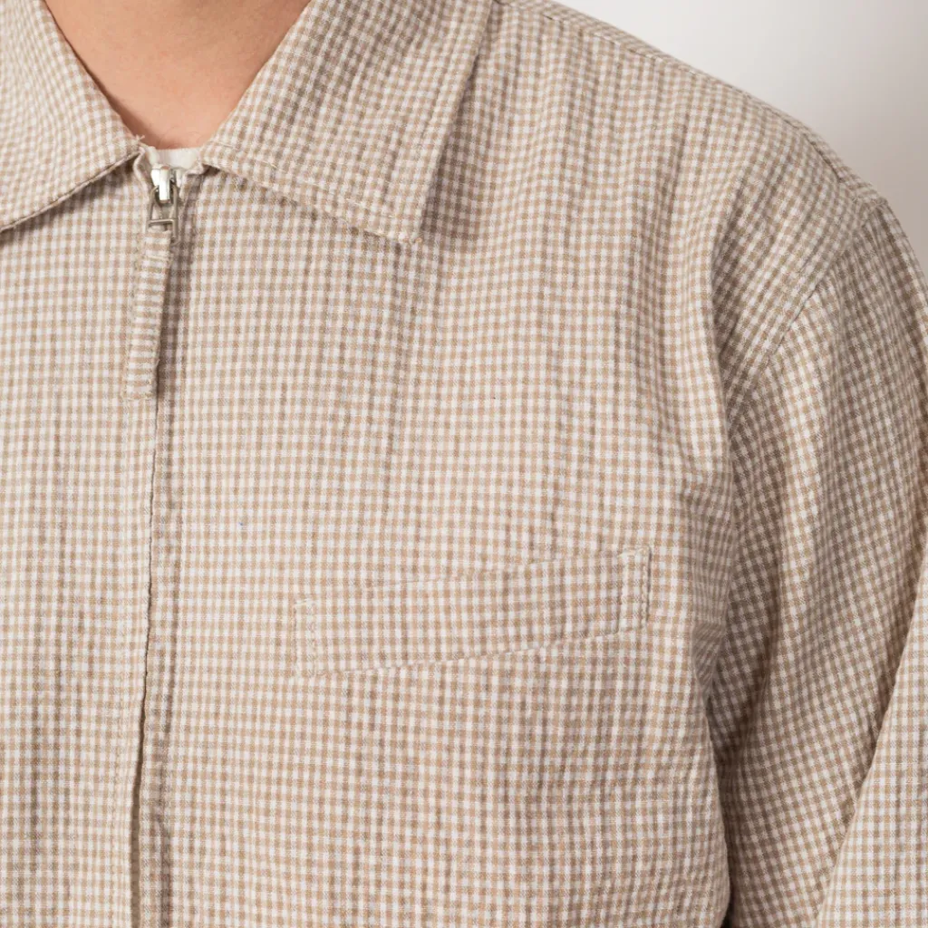 Jackets|Universal Works Windcheater Jacket - Ecru/Sand