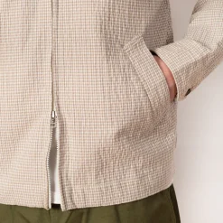 Jackets|Universal Works Windcheater Jacket - Ecru/Sand