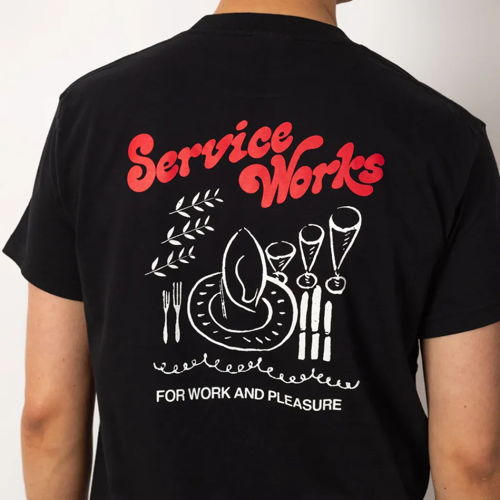 T-Shirts|Service Works Work + Pleasure Tee - Black