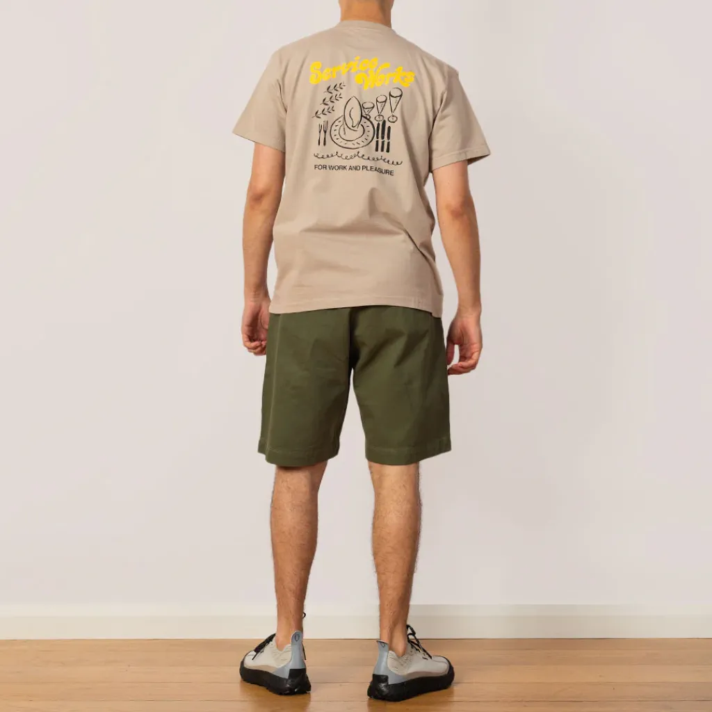 T-Shirts|Service Works Work + Pleasure Tee - Stone