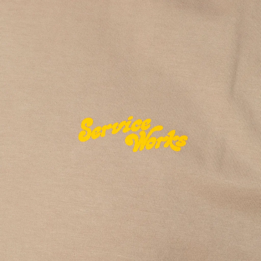 T-Shirts|Service Works Work + Pleasure Tee - Stone