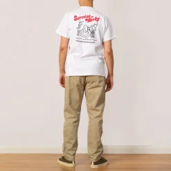 T-Shirts|Service Works Work + Pleasure Tee - White