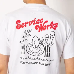 T-Shirts|Service Works Work + Pleasure Tee - White