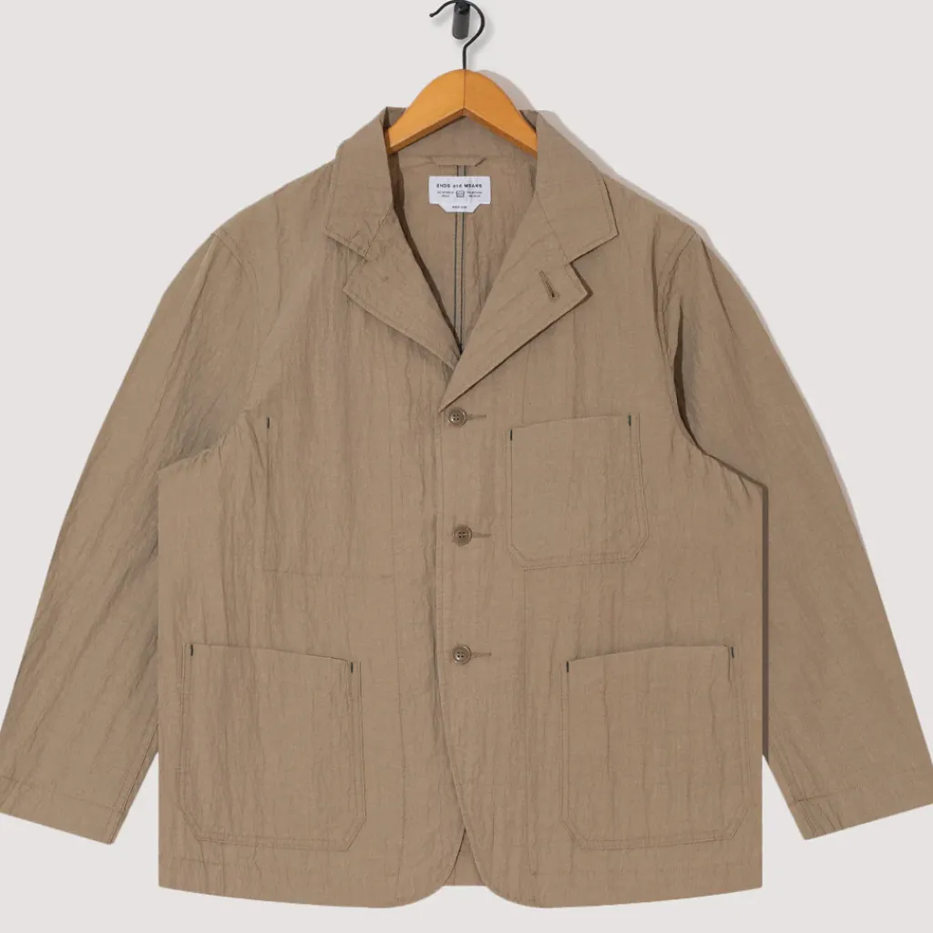 Jackets|Ends and Means Work Jacket - Sand