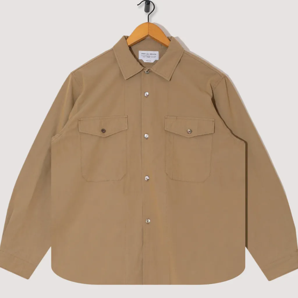 Shirts|Ends and Means Work Shirt - Beige