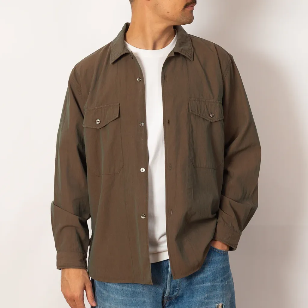 Shirts|Ends and Means Work Shirt - Khaki