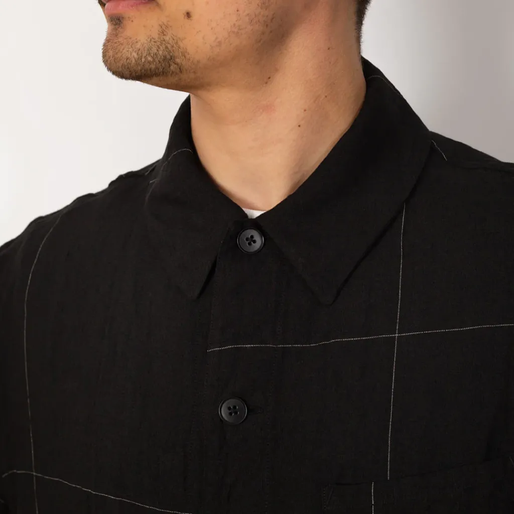 Jackets|Kaptain Sunshine Work Shirt Jacket - Black Window Pane