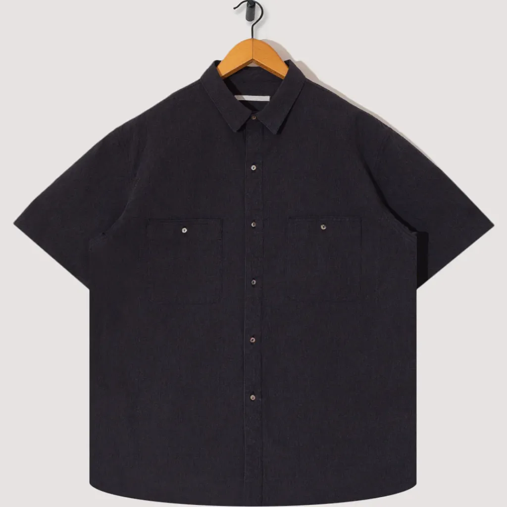 Shirts|Hatski Work S/S Shirt - Top Charcoal