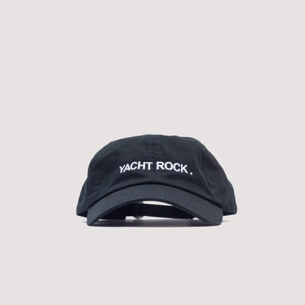 Headwear|Easy Listening Yacht Rock Embroidered Cap - Black