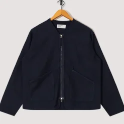 Jackets|Universal Works Zip Liner Jacket - Navy